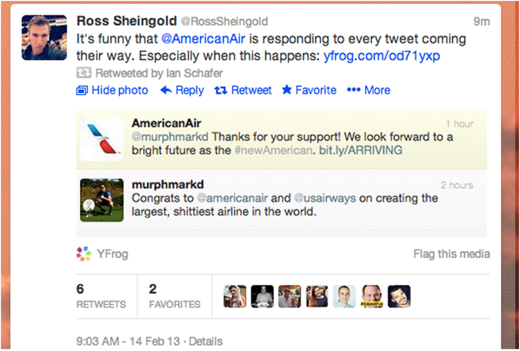 social media fail american airlines