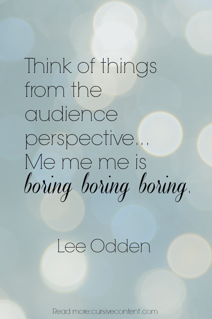 lee odden content marketing quote cursive