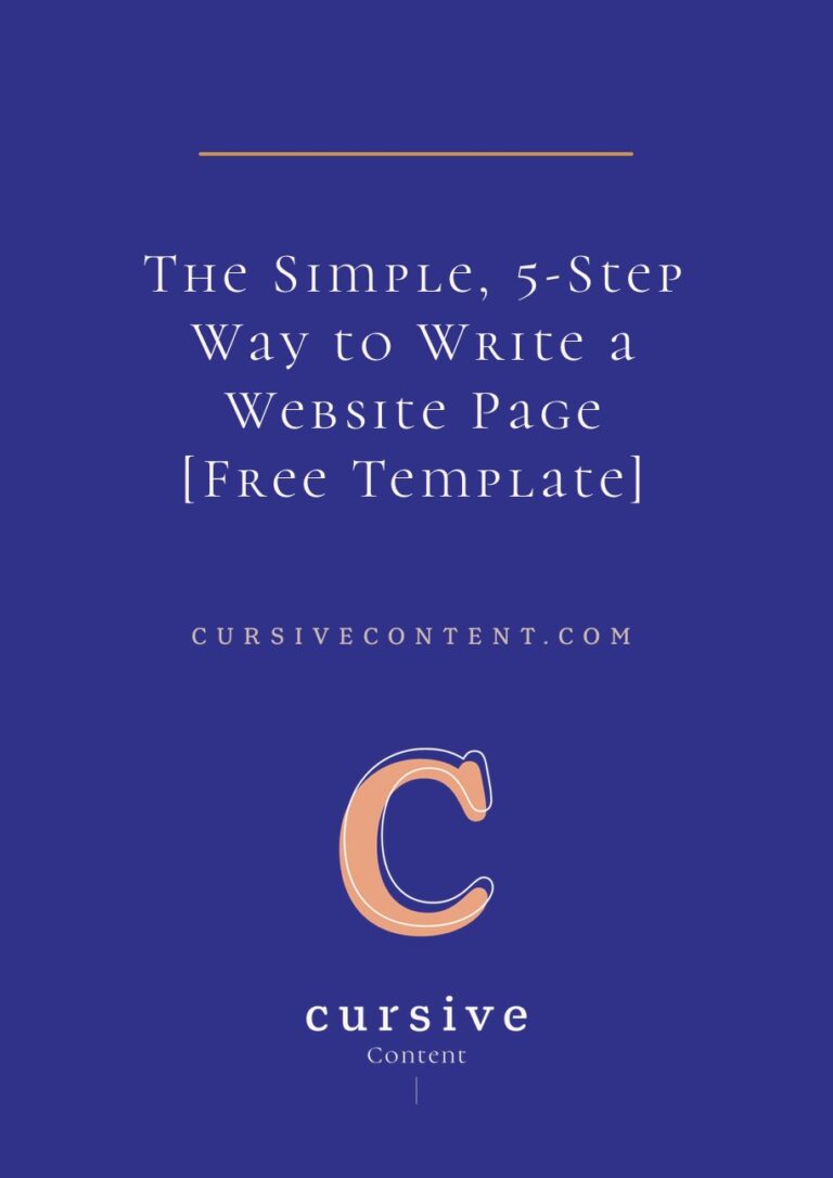 The Simple, 5-Step Way to Write a Website Page [Free Template ...