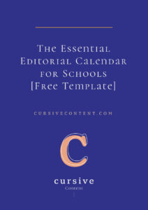 The Essential Editorial Calendar for Schools [Free Template]