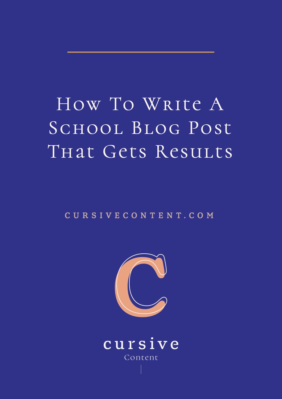 How To Write A School Blog Post That Gets Results