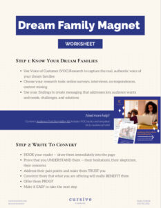 Dream Family Magnet Worksheet