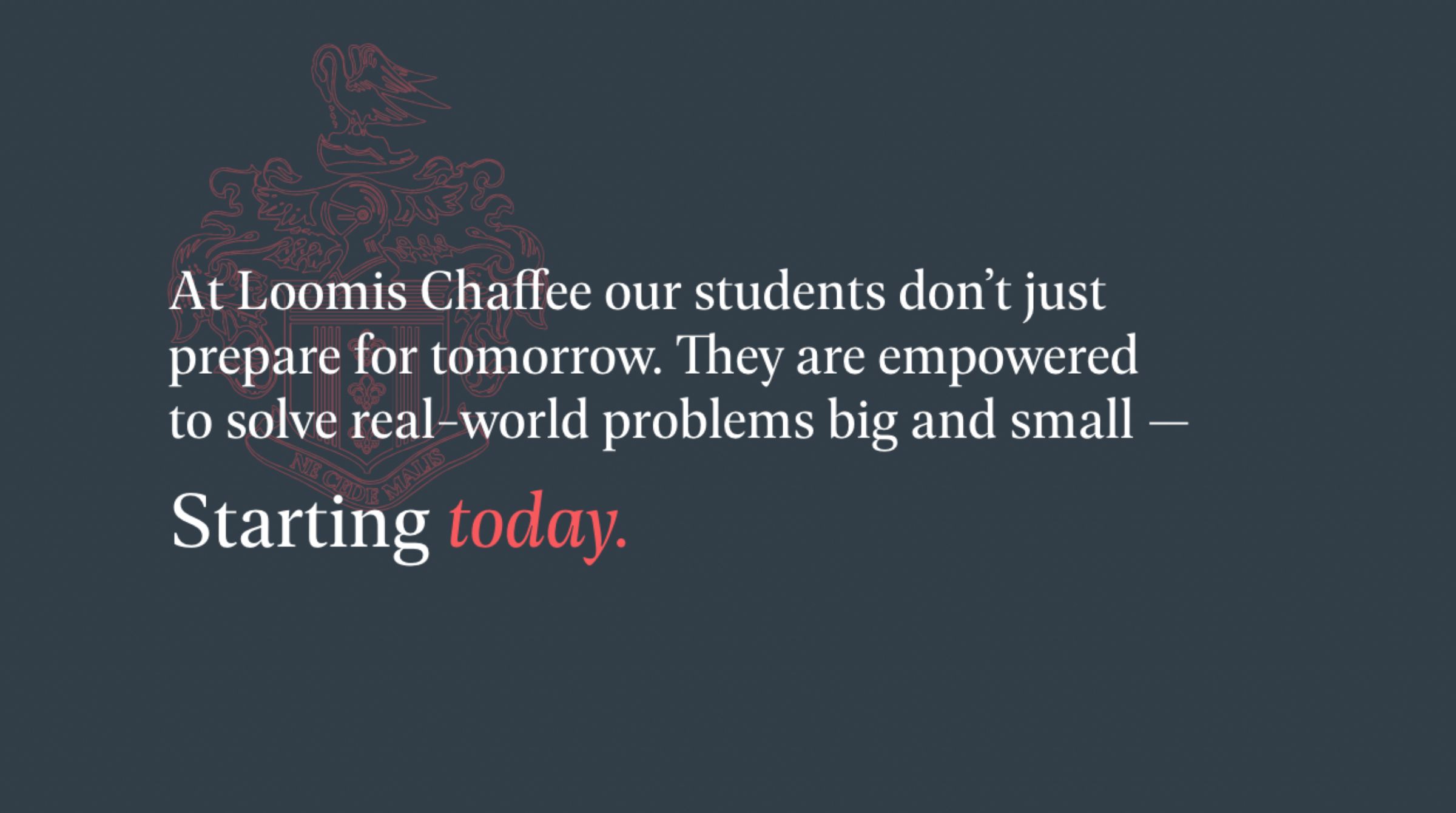 Loomis Chaffee - website copywriting by Cursive Content